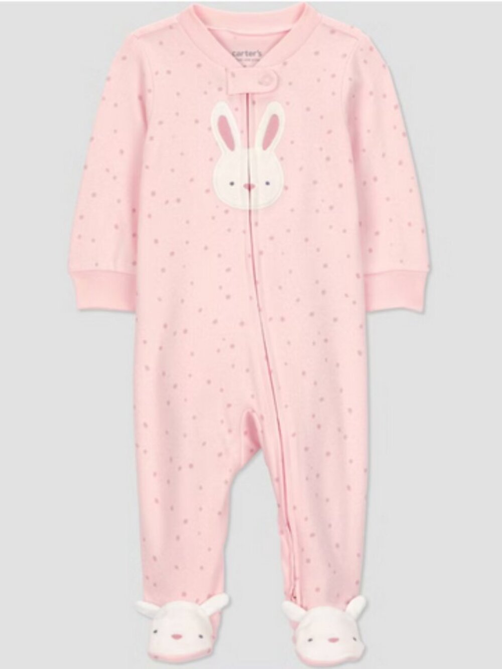 Carter's JOY Baby Girls' Easter Bunny Sleep N' Play Pink NWT